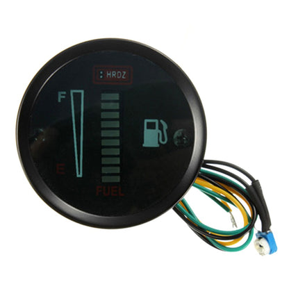 Auto Motorcycle Modified Fuel Meter 52MM 12V DC Universal LED Display Fuel Level Gauge for Boat Truck RV