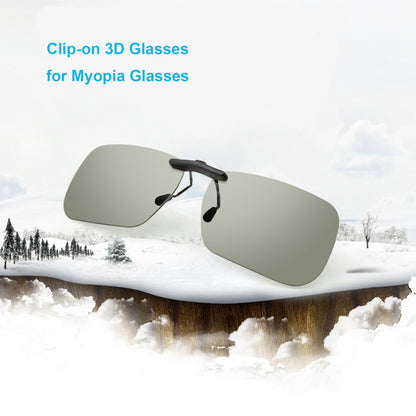 0.72mm Clip-on 3D Glasses Passive Circular Polarized Eye Glasses Lens for 3D TV Movie Cinema