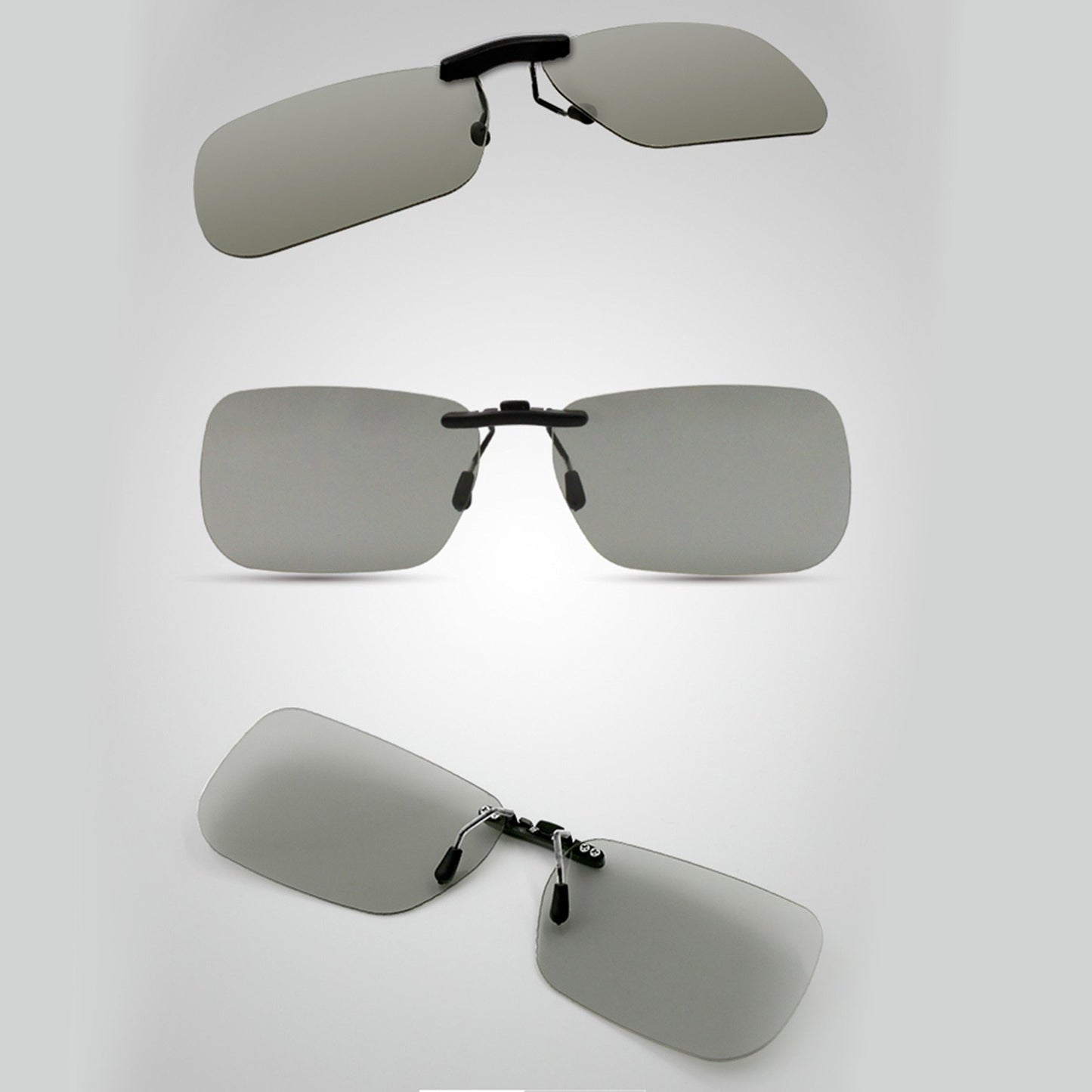 0.72mm Clip-on 3D Glasses Passive Circular Polarized Eye Glasses Lens for 3D TV Movie Cinema