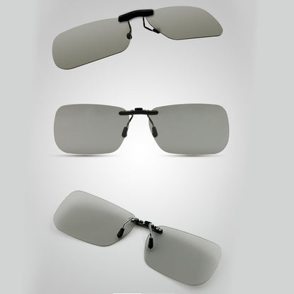 0.72mm Clip-on 3D Glasses Passive Circular Polarized Eye Glasses Lens for 3D TV Movie Cinema