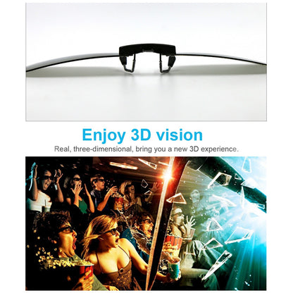 0.72mm Clip-on 3D Glasses Passive Circular Polarized Eye Glasses Lens for 3D TV Movie Cinema