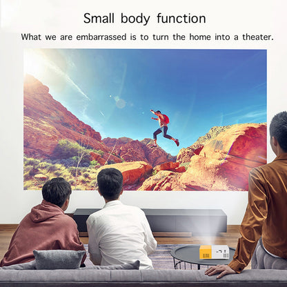 MP20 720P / 1080P Mini LED Projector Portable Video Projector with Built-in Speaker Remote Control Support HD / AV / USB / Audio 3.5mm Interface