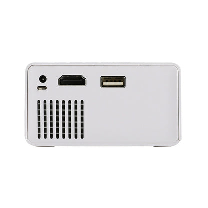 MP20 720P / 1080P Mini LED Projector Portable Video Projector with Built-in Speaker Remote Control Support HD / AV / USB / Audio 3.5mm Interface