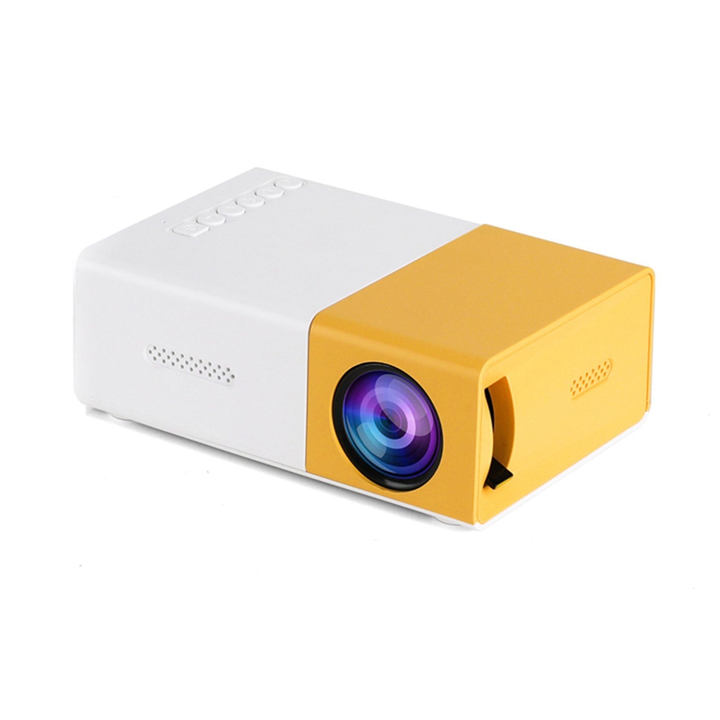 MP20 720P / 1080P Mini LED Projector Portable Video Projector with Built-in Speaker Remote Control Support HD / AV / USB / Audio 3.5mm Interface