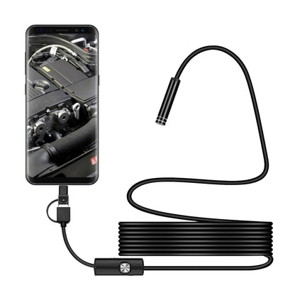 102 Android 5.5mm Micro USB + Type-C + USB 3-in-1 Waterproof Computer Endoscope