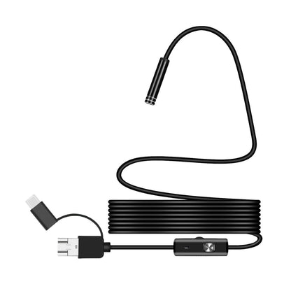 102 Android 5.5mm Micro USB + Type-C + USB 3-in-1 Waterproof Computer Endoscope